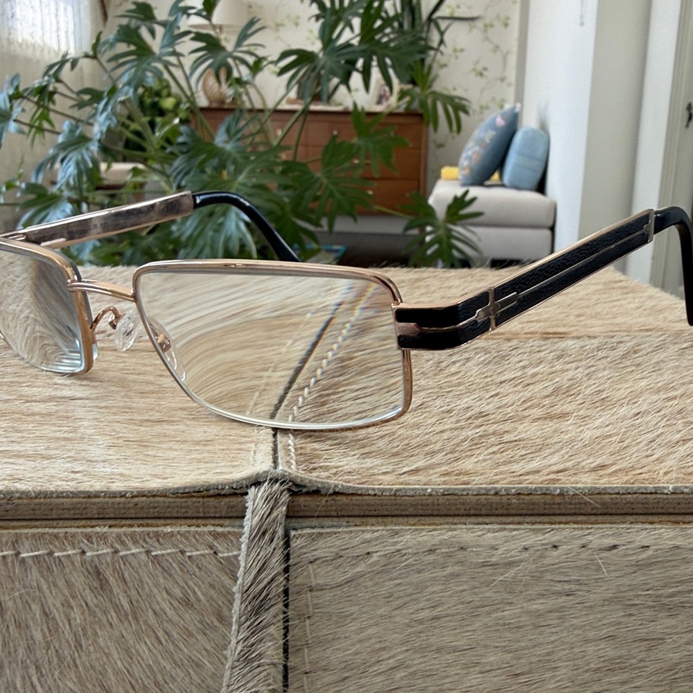 Caviar Italy Vintage Men's Brown and Gold Eyewear Eyeglasses - Model #M4851 - Picture 12 of 15